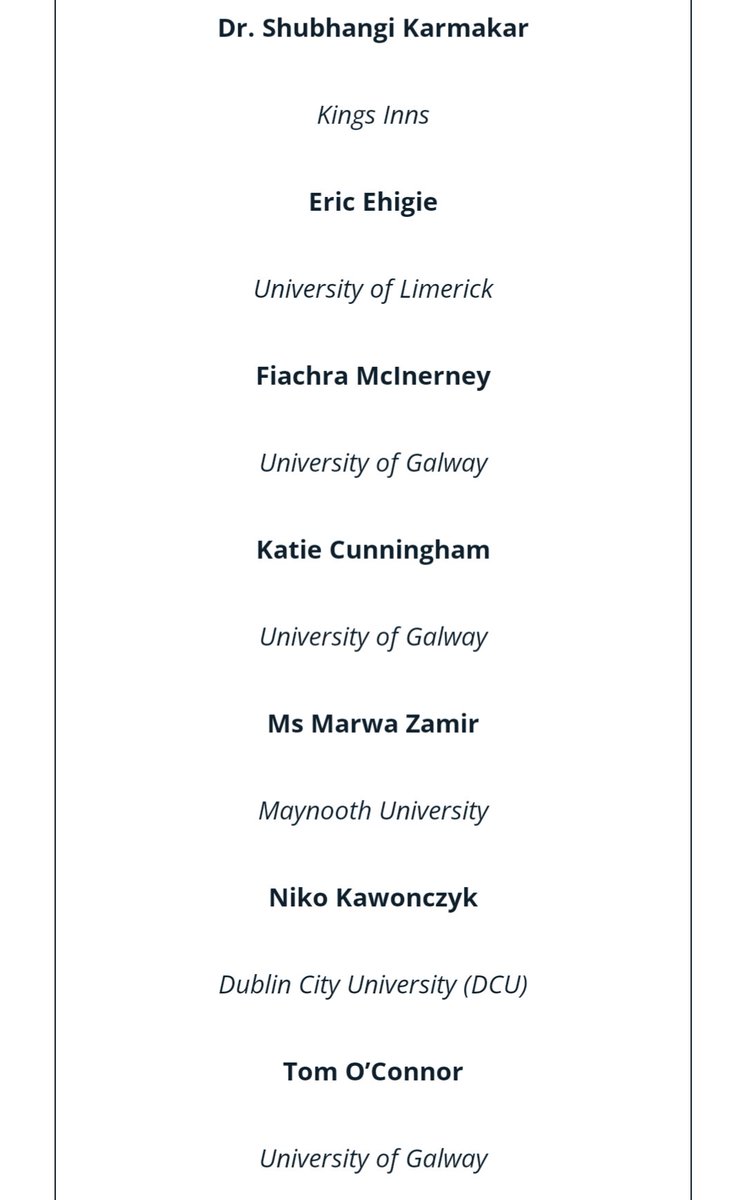 📚 Irish Law Student of the Year - Finalist! 📚 Grmma @IrishLawAwards, for considering my academic performance, intersectional health & sociolegal advocacy, and scholarship @KILawReview. Is mór an onóir dom, to celebrate with @AlannahEMurray - agus míle buíochas le @KingsInns.