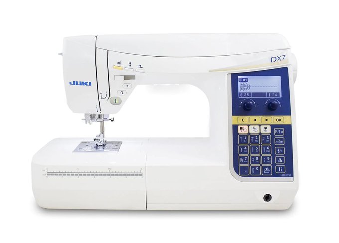 Want to turn your creations into masterpieces? With the reliable HZL-DX7, it's possible! This computerized household machine incorporates Juki’s industrial sewing machine technology to produce superior sewing performance & stitch quality Buy now. jaycotts.co.uk/.../products/j… #craft