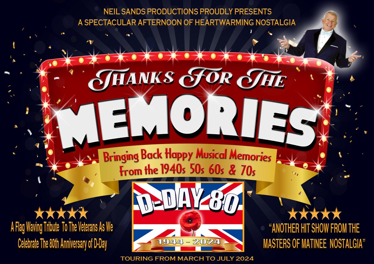 Next week the 'Master of Matinees' @NeilSands123 returns for a nostalgic musical journey from the fabulous 40s to the sensational 70s. Join us for this feel-good afternoon that will brighten any day. 🎭 Thanks for the Memories 📅Tuesday 14 May 🎫bit.ly/HullMems