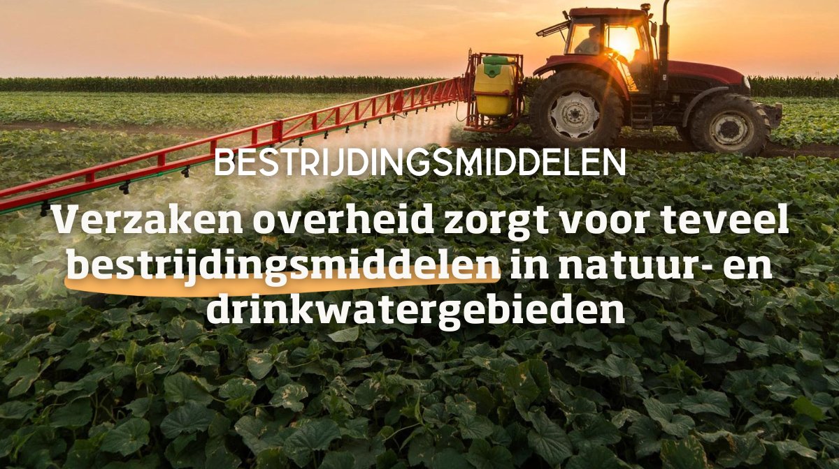 De Nederlandse overheid kan veel meer doen om drinkwater- en natuurgebieden te beschermen tegen giftige bestrijdingsmiddelen. Daarom dienen wij een klacht in bij de Europese Unie.🌱💧

👉 Lees meer: natuurenmilieu.nl/nieuws-artikel…