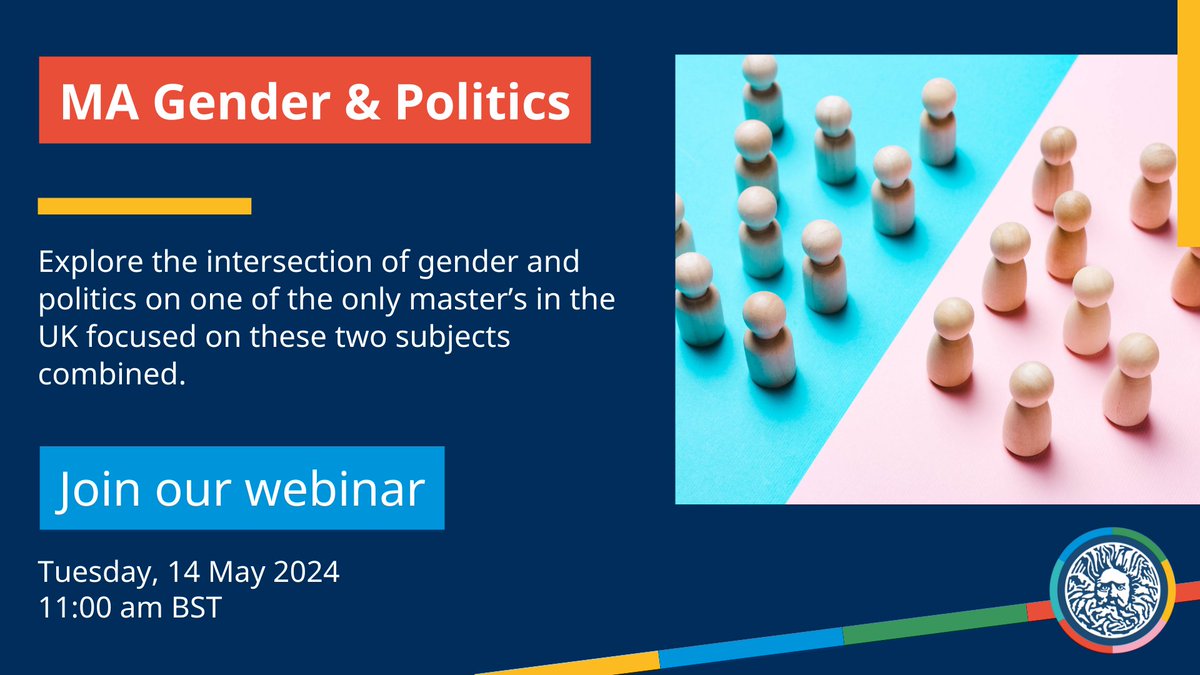 Discover how gender and identity intersect with politics, policymaking, international relations and political theory in this webinar for our MA Gender & Politics postgraduate course. bath.ac.uk/events/ma-gend… @PoLIS_Bath