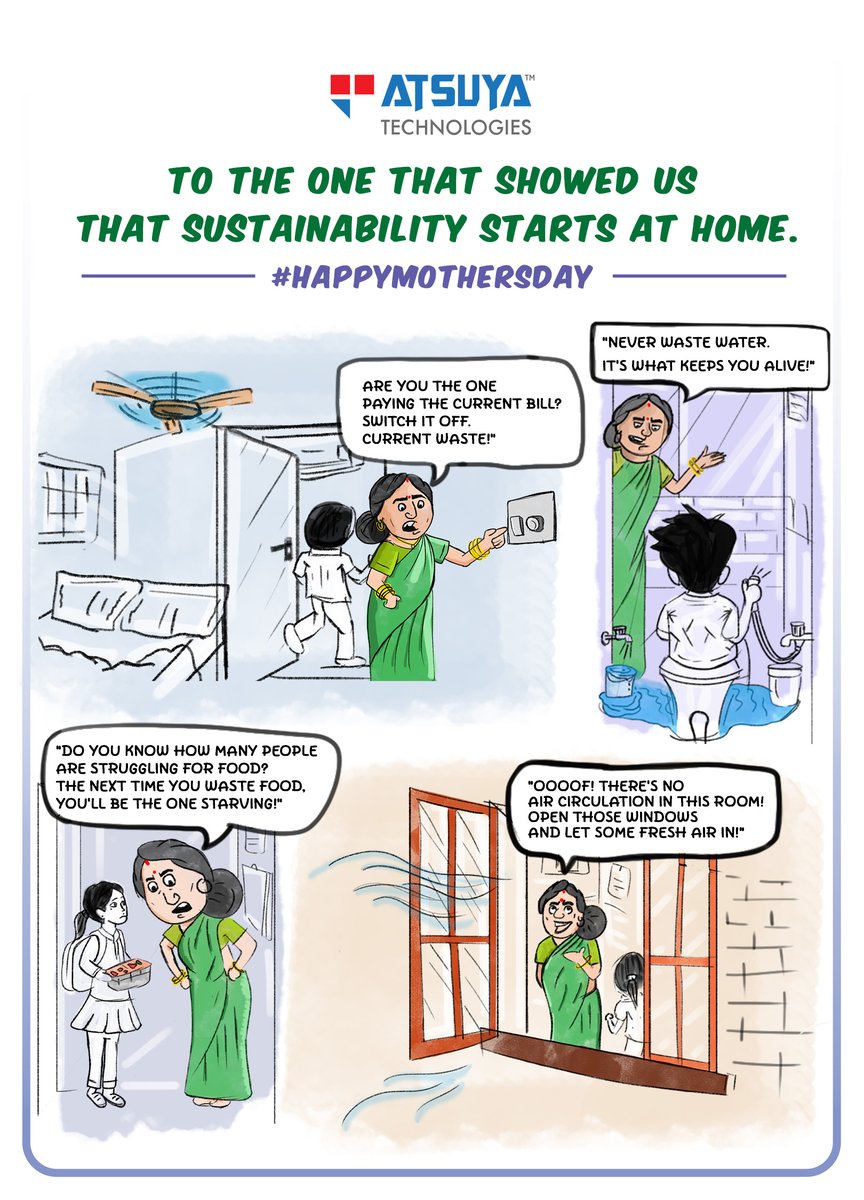 #TeamAOne celebrates the ones who are the doorway to our lessons on #SustainableLiving this #MothersDay.

Thank you, for showing us that #Sustainability starts at home!

#Mothers #Mindfulness #MothersLove #Mom #EcoConscious #ComicStrip