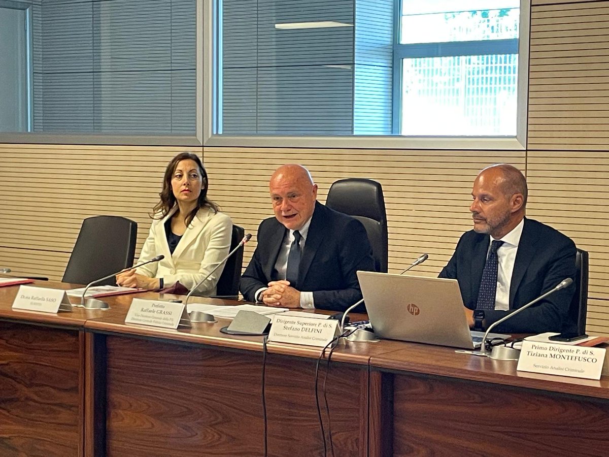 Presentato dal #vicecapoPolizia Grassi il report “Criminalità minorile e gang giovanili” del Servizio analisi criminale della #Dcpc: nel 2023, rispetto all’anno prima, le segnalazioni totali fanno registrare un decremento del 4,15 per cento poliziadistato.it/articolo/16663… #10maggio