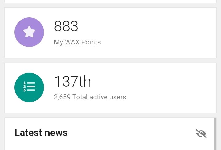 Out of over 2000+ active users on the  wax Blockchain @WAX_io , I ranked 137th position. I'm working harder to get to the top. #WaxHub
#WAXNFT
$WAXP