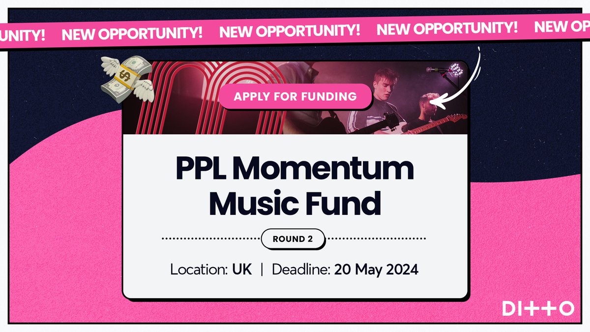 Ending soon ‼️ @PRSFoundation funding opportunity for UK artists. Apply now: dittom.us/funding