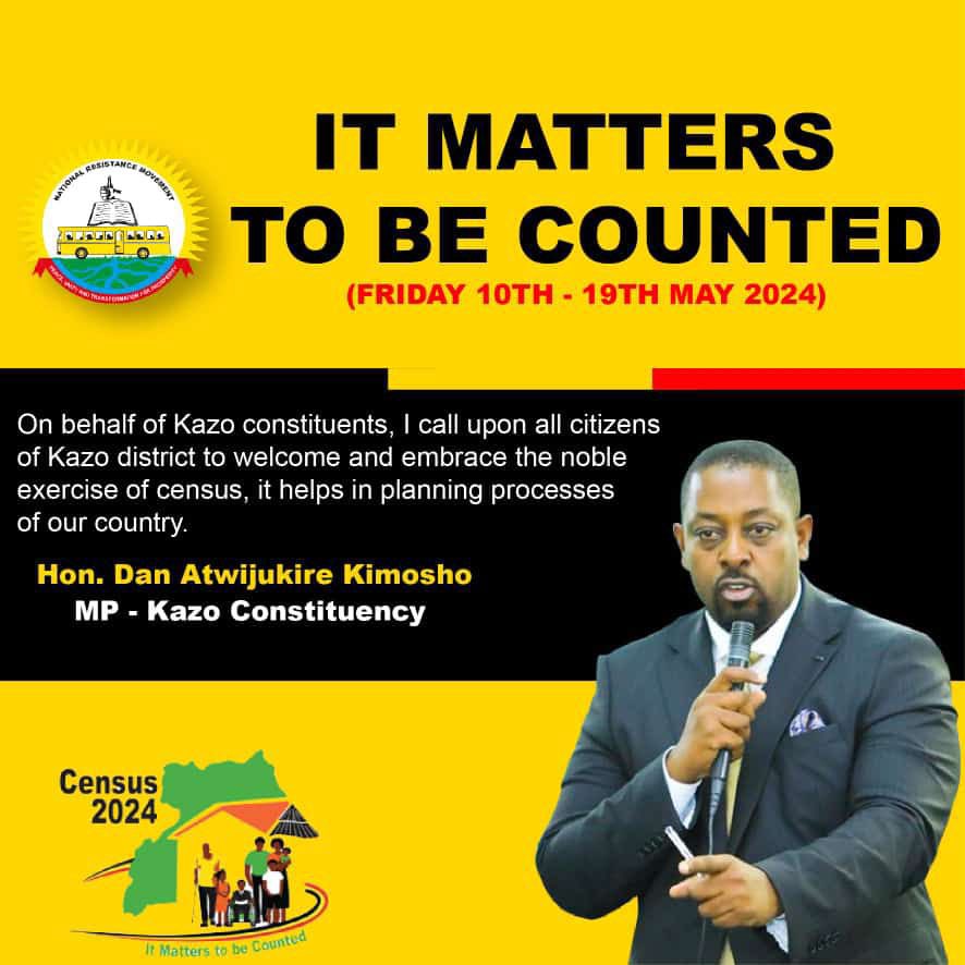 🚨LISTEN🚨 Our MPs @JenniferMuheesi and @DanKimosho are saying something about the National Population and Housing Census. Please be counted for the sake of Kazo district and the country at large. #UgandaCensus2024 #ItMattersToBeCounted