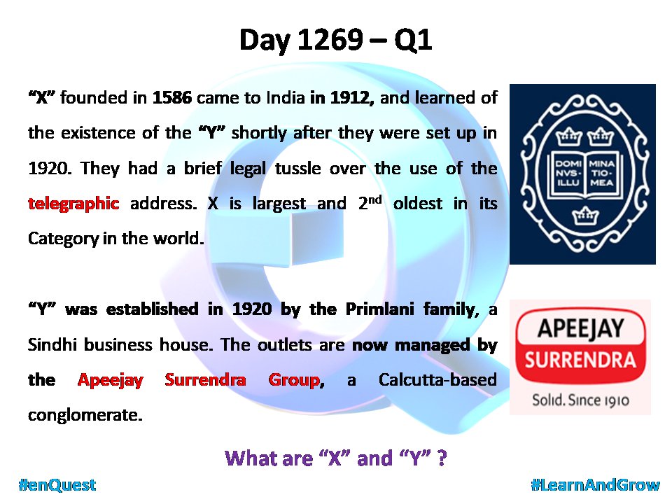 Day 1269 - Q1

#enQuest

#LearnAndGrow