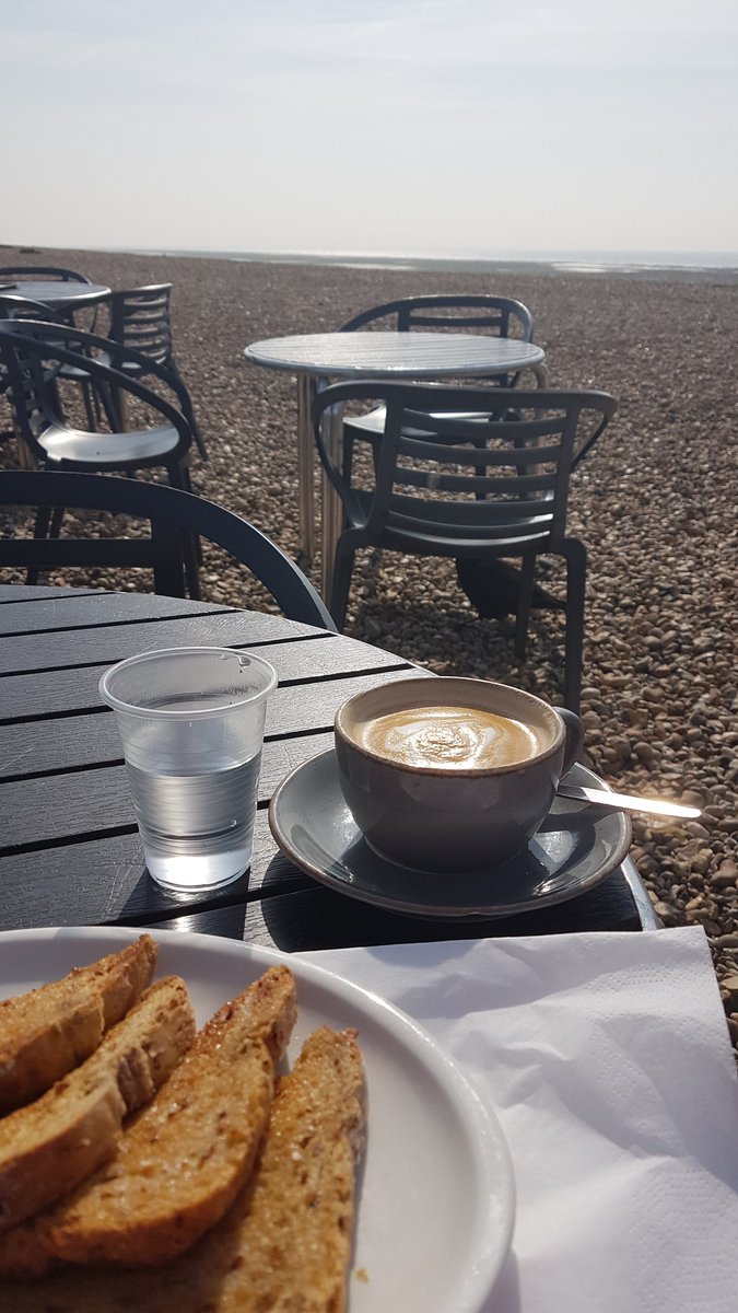 First seafront 5k run of the year. It felt so good to be out in the early sunshine. Breakfast toast and flat white were good too. #AmRunning #AmWriting 😎☕