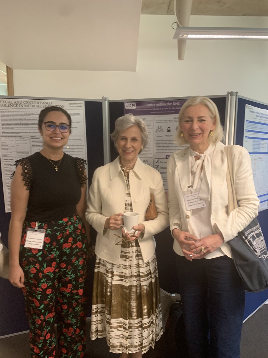 Our trainee Dr Marianne Morgan with the Duchess of Gloucester and the fabulous @HBowdenJonesOBE showcasing our work around Banter within the NHS @WEWMedicine @SWBHnhs @MidlandMetUH @medicalwomenuk @johannenewens @markanderson55 @NHSBeeky @DavidNichols0n @AmyBroad92 🤩