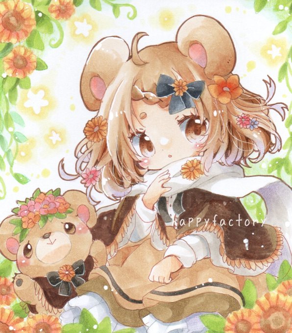 「bear ears bow」 illustration images(Latest)