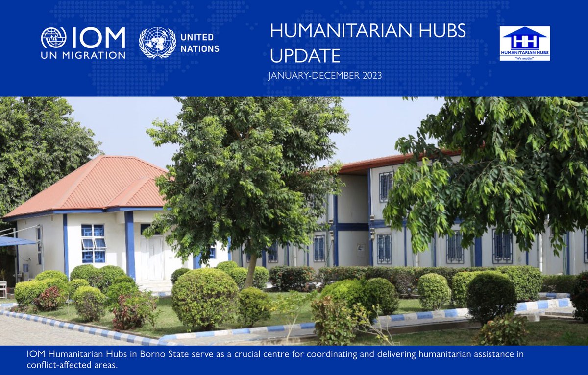 Discover our 2023 achievements on IOM-managed humanitarian Hubs in Nigeria, which provide a safe operating space for humanitarian workers and enable them to higher quality assistance to populations who need it most. Read more 👉 bit.ly/3UxGE6u