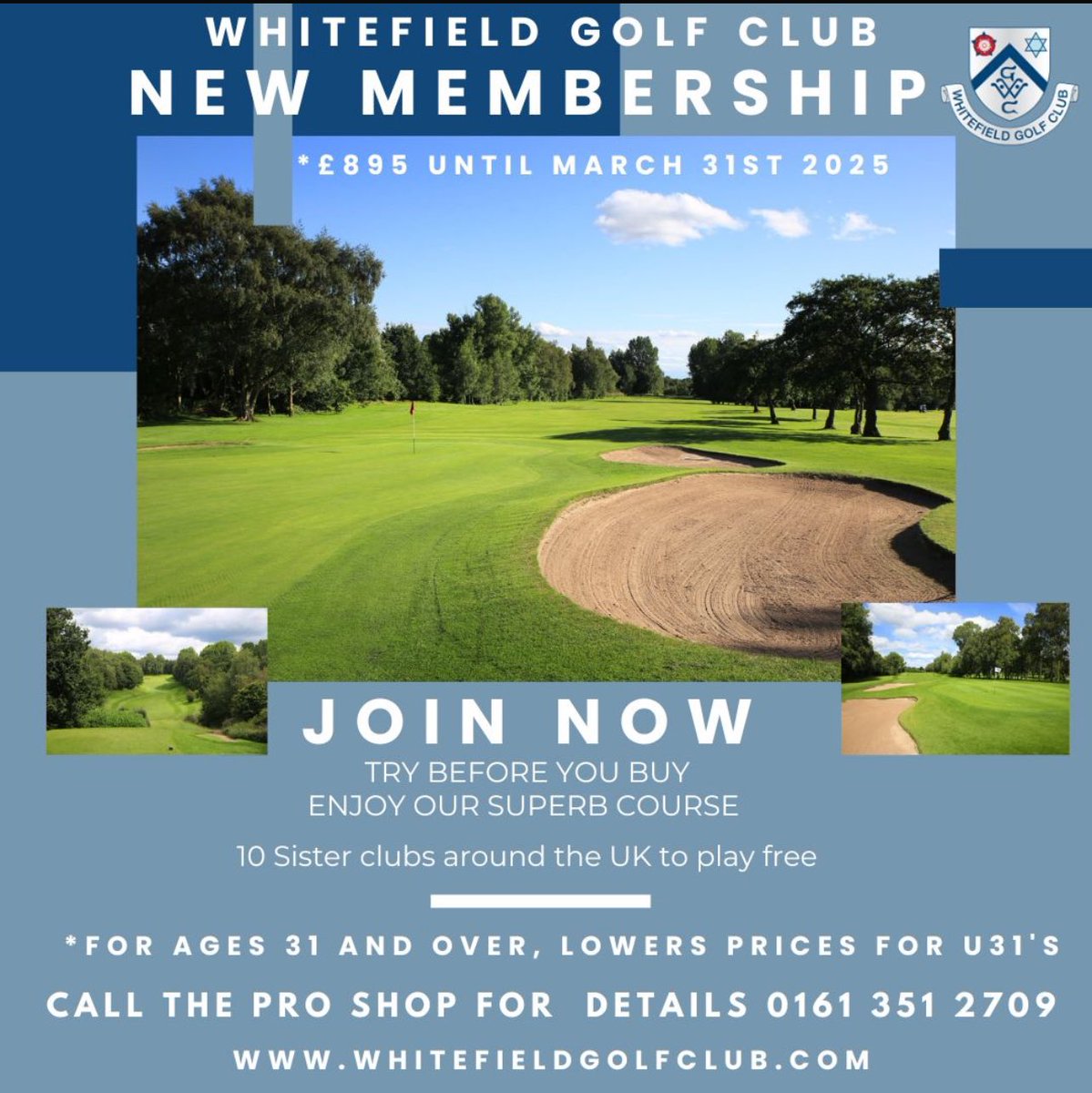 The golfing season has finally started ☀️ ⛳️. Live the dream at Whitefield Golf Club.