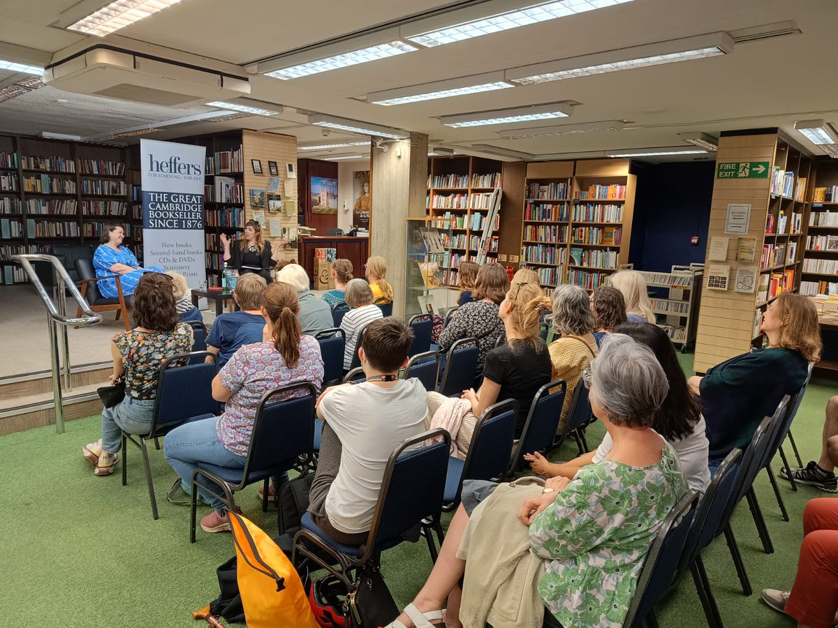 What a wonderful launch event for #TheNewGirl at @heffersbookshop last night! Thank you to everyone who came along to send my 3rd book out into the world, to @thegyth for the great Q&A & to the brilliant Heffers team for hosting us. 

Some photos here!