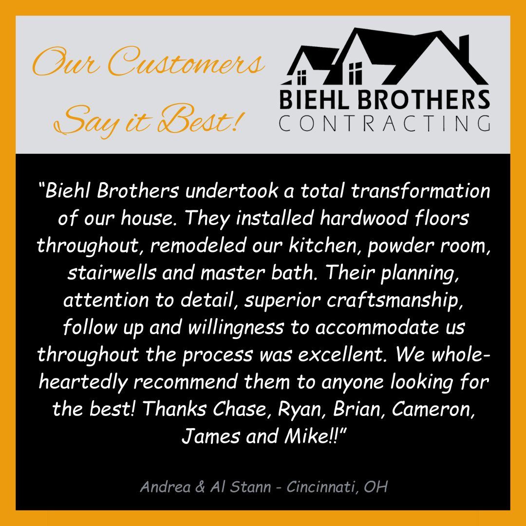#blessed #customerlove #BiehlBrothersContracting
(513) 252-6000 | GoBiehlBrothers.com