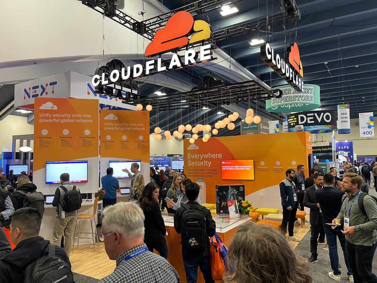 Big thanks to our incredible customers, partners, and everyone who stopped by to connect with us at #RSAConference! We had a blast sharing insights and demos. Your support and enthusiasm made it an incredible event. Looking forward to reconnecting again in 2025! #CloudflareRSAC