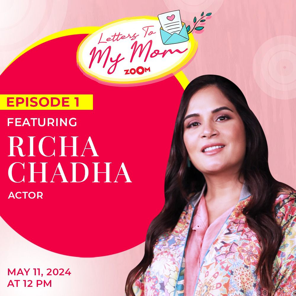 Join #RichaChadha on Zoom TV for a moving Mother’s Day special, ‘Letters to my Mother,’ premiering May 11th on our YouTube channel. Experience the beauty of maternal love and heartfelt stories. Don’t miss out on this touching celebration! #MothersDay #LettersToMyMother #ZoomTv