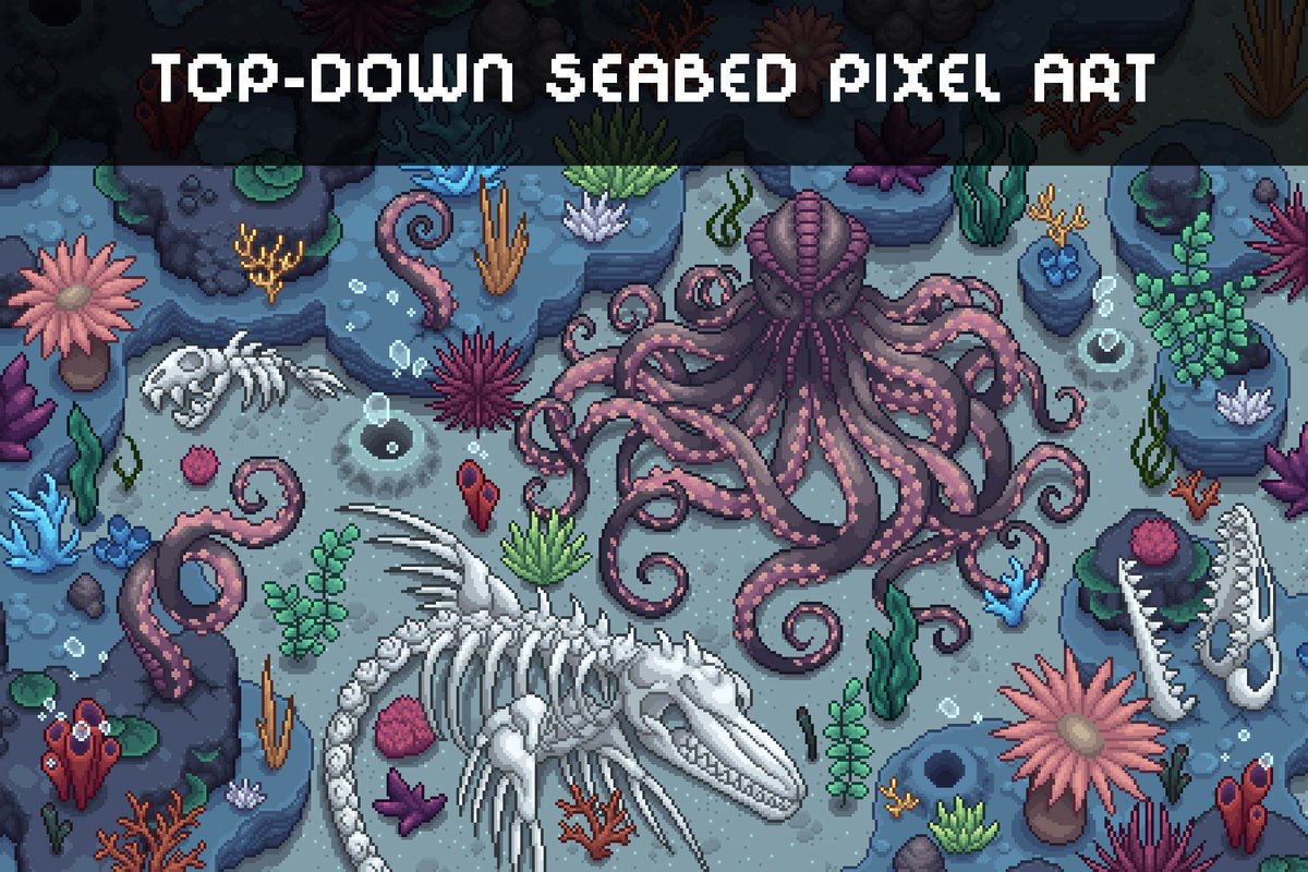 Seabed Pixel Art Top Down Tileset. Exclusive asset! #craftpix #gameasset #gameassets #indiedev #pixelart #pixelartassets #pixelartsprite #pixelassets #topdownasset

⬇️ Download :  craftpix.net/product/seabed…