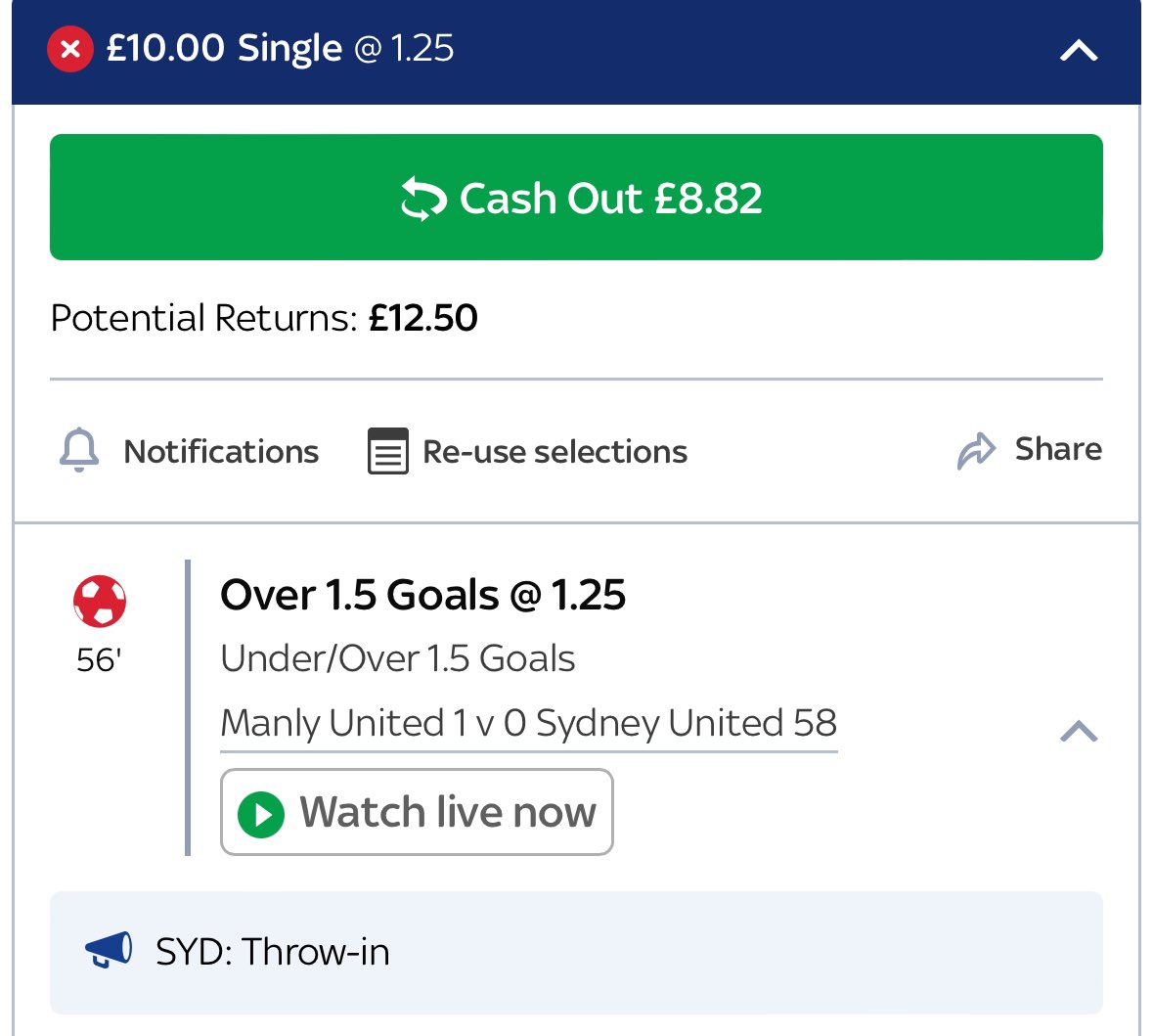 SpainTrainTips's tweet image. SpainTrain 10 Bet Challenge!💰
 
⭐️Bet 1⭐️

🇦🇺NPL NSW⚽️
Manly Utd v Sydney Utd 58
Over 1.5 Goals @ 1.25

£10 &amp;gt;&amp;gt; £12.50

❤️+ 🔁 🙏

#GamblingTwitter #sportsbets #sports #GamblingX #bettingtips #betting