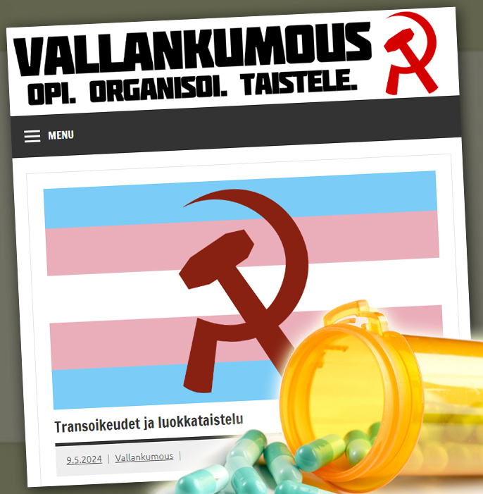 Suomen trotskilaiset antautuivat porvarilliselle trans-ideologialle. Täysin epärehellisessä ja harhaanjohtavassa kirjoituksessa asetutaan puolustamaan jopa lasten kemiallista kastraatiota, ja lääketiede samaistetaan keskiaikaiseen inkvisitioon. Cass-raportti tyrmätään täysin.