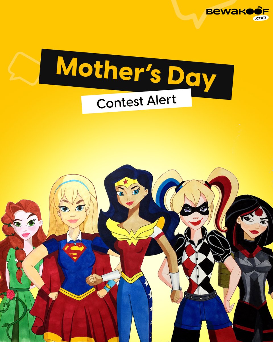 ✨Contest Alert - For the Super Mom's ✨
If your mom could don a cape and become a superhero, who would she be? 🦸‍♀️ 

Answer below and 5 lucky winners will stand a chance to win Bewakoof vouchers💰

Rules: 
- Follow <a href="/bewakoof/">Bewakoof®</a>
- RT &amp; LIKE the tweet 
- Tag 3 friends with your answer