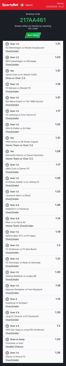 20 odds 🤝 83568AFD 110 odds 🤝 217AA461 15 odds 🤝 C81B889 (Corner) Repost for others to benefit Join here for more👉 t.me/+dpsTp4Kl3sExN…