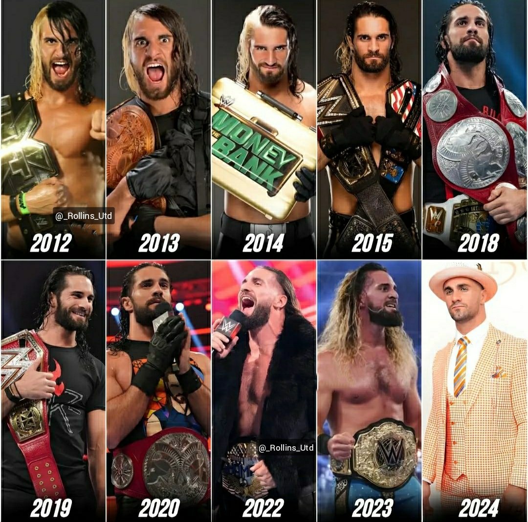 The Evolution of Seth Rollins over the years (since 2️⃣0️⃣1️⃣2️⃣) 👑🔝💫
