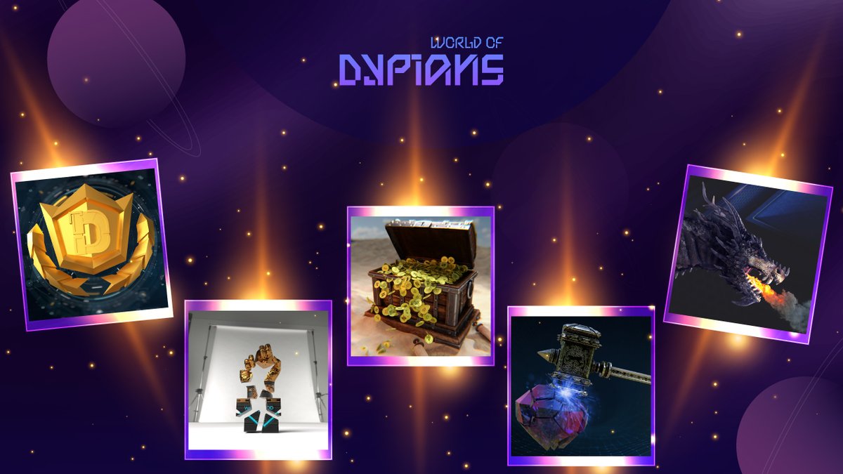 ✨ Join the epic journey in the World of Dypians with our thrilling live events! Dive into the excitement with: 🔍 Treasure Hunt 🧩 Puzzle Madness ⚔️ Critical Hit 🐉 Dragon Ruins 🔑 Golden Pass 👀 Don't miss out! 👉 worldofdypians.com/marketplace/ev…