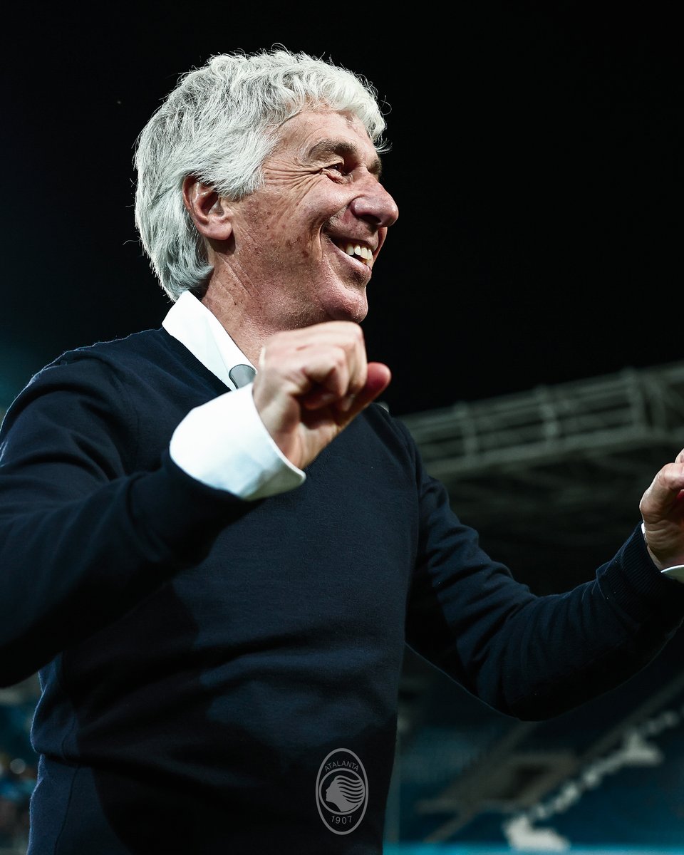 That smile. 
That damned smile.

#Gasperini #UEL #GoAtalantaGo ⚫️🔵