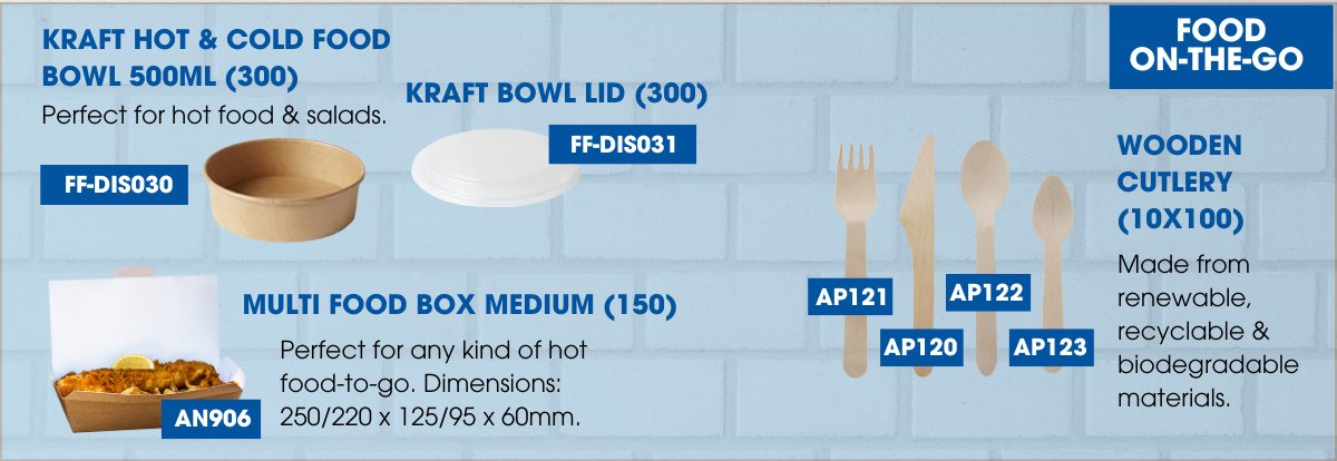 KenBoothCo_ltd's tweet photo. Essential Catering Solutions: Discover Our Range of Must-Have Products! 🌟

We've got everything you need for food on-the-go, from cutlery to disposable food boxes &amp; much more.

Contact us today for a quote
📞01480 434777

#Catering #OnTheGo #Disposable #Cutlery #FoodBox https://t.co/o4cIh78ZQ2