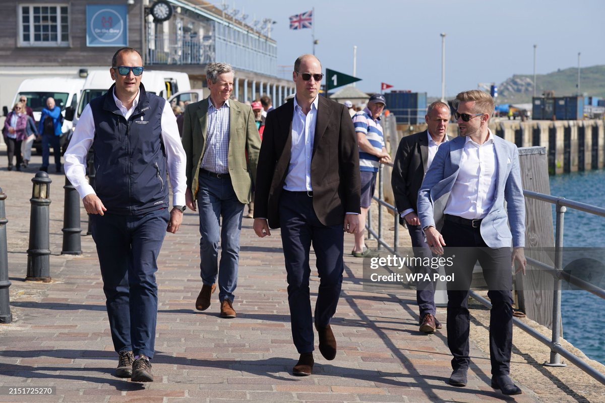 Prince William is visiting the Isles of Scilly!! Here he is at St Mary’s Harbour! He’s meeting with local businesses and beginning to connect with this area of his Duchy, Cornwall.