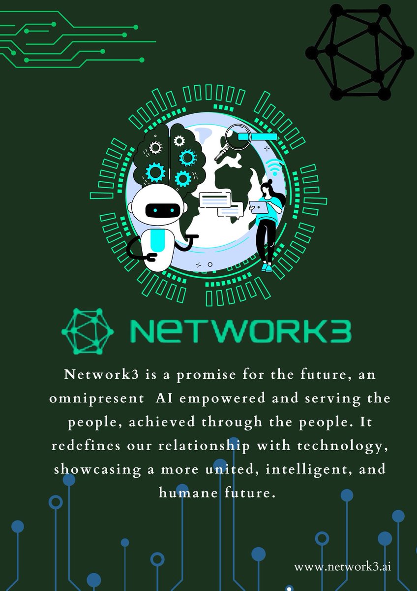 AgadaIyojo12939's tweet image. Join us at @network3_ai
#Ai #web3 #Network3