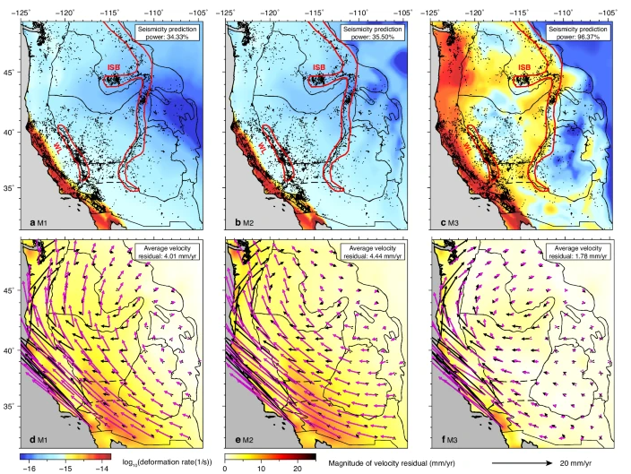 Lithospheric structure controls crustal deformation in the western US: abrupt thickness change along the eastern boundary of the Basin and Range leads to enhanced lithosphere-asthenosphere interaction and localized earthquakes.

nature.com/articles/s4146…