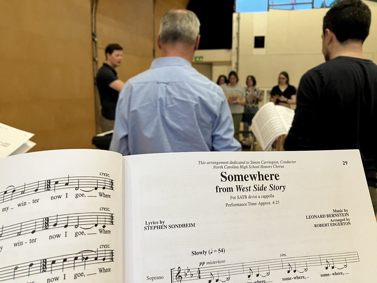 Back in our happy place… Rehearsals for My Beloved Man with the wonderful @nic_chalmers at @BarbicanCentre are underway and we are so excited to be bringing this gorgeous programme to London as part of Classical Pride. barbican.org.uk/whats-on/2024/…