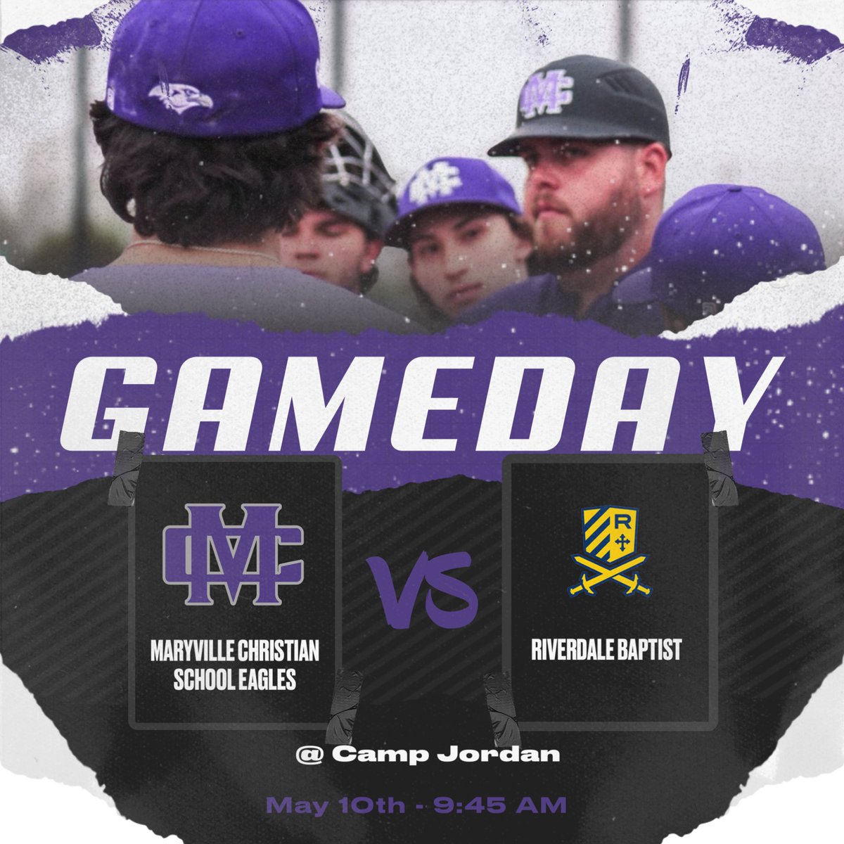 Let’s try this again… Semifinal Game day! ⏰9:45 AM 📍Camp Jordan 🆚Riverdale Baptist #GoEagles @TDT_Sports @ETBCAbsb