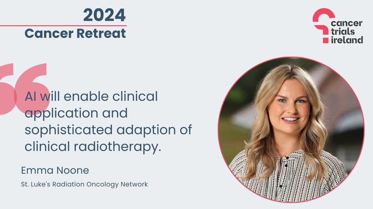 Emma Noone of #SLRON reflects that AI is one of the key advances that will enhance the sophistication of adaptive radiotherapy by “sparing healthy tissues” and having “positive economic outcomes”. @IRROGTrials #CancerRetreat
