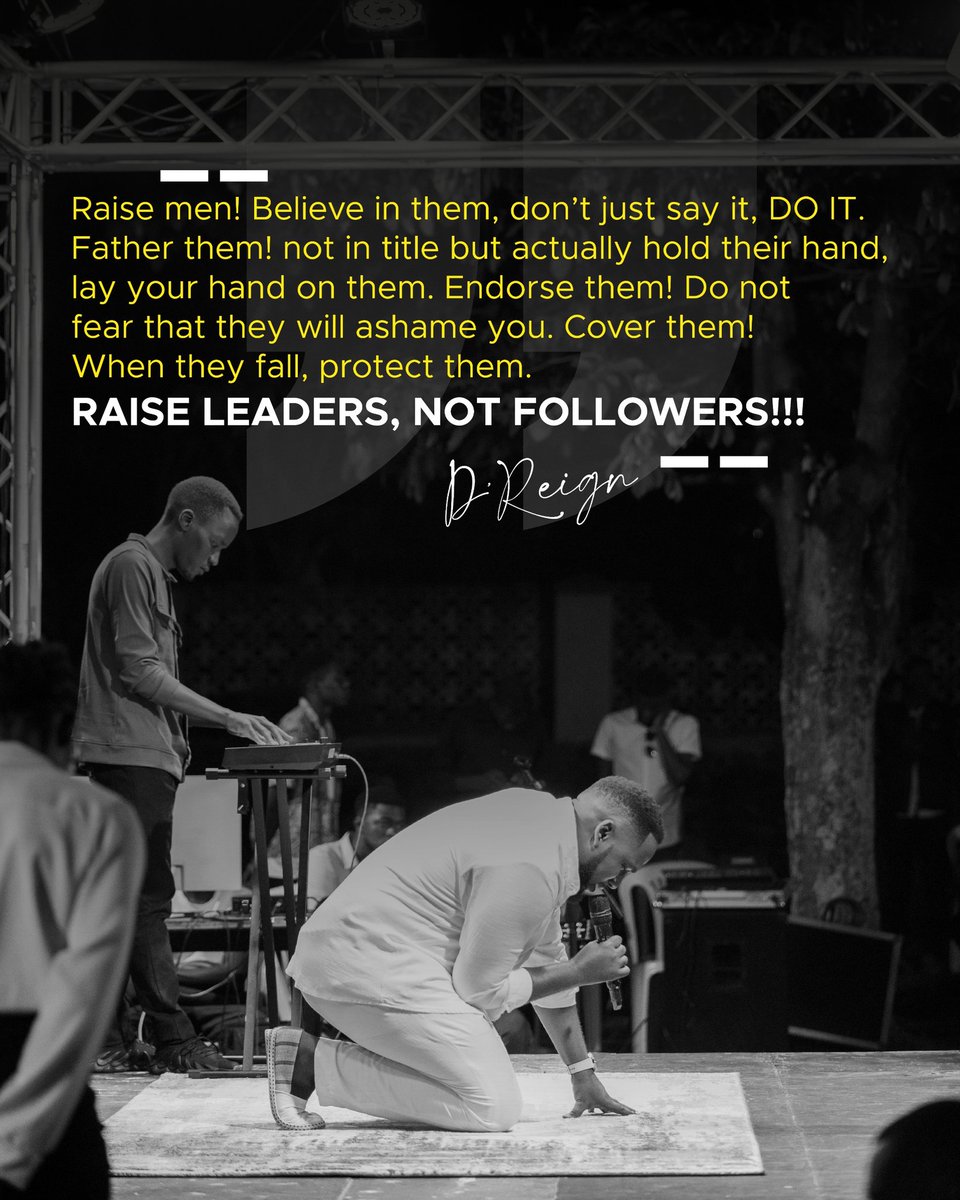 Raise Leaders, Not Followers📍