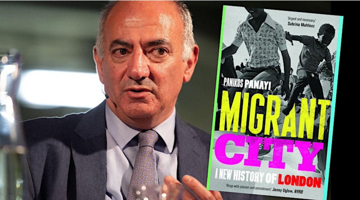 Join us for a discussion with Professor Panikos Panayi, author of Migrant City. Come explore how migrants have contributed to the city's economy and society at all levels. 🗓️ Tuesday, 21 May from 6pm to 7pm. 📍 Online. 🔗 bit.ly/3xp1aOR