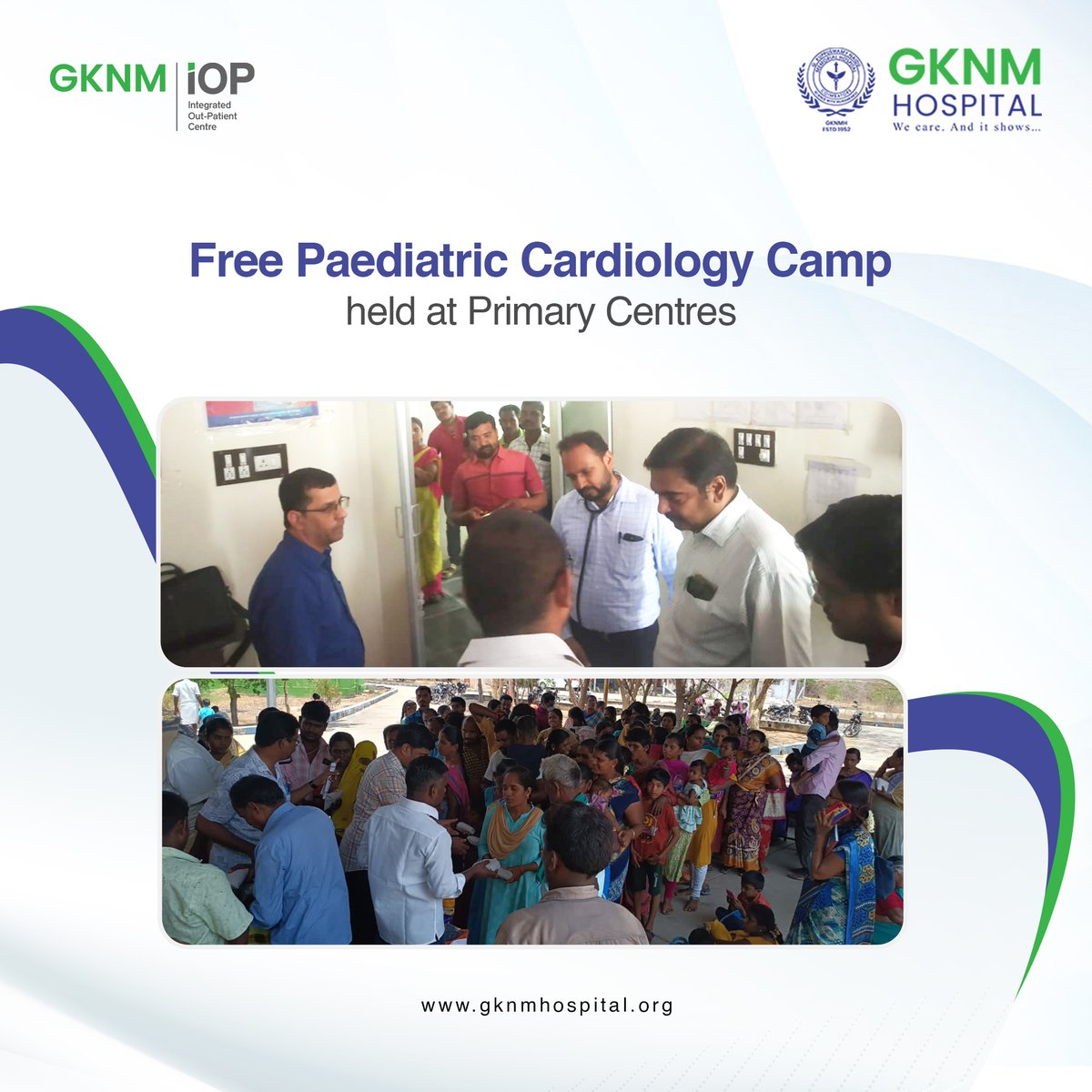 GKNM Hospital, in collaboration with DPH and the Ekam Foundation, recently organized Pediatric Cardiology Screening Camps at Primary Health Centers in Velliyanai (Karur district) and Kallimandayam (Ottanchatram Taluk). #PediatricCardiology #GKNMIOP #GKNM #GKNMH #GKNMHospital