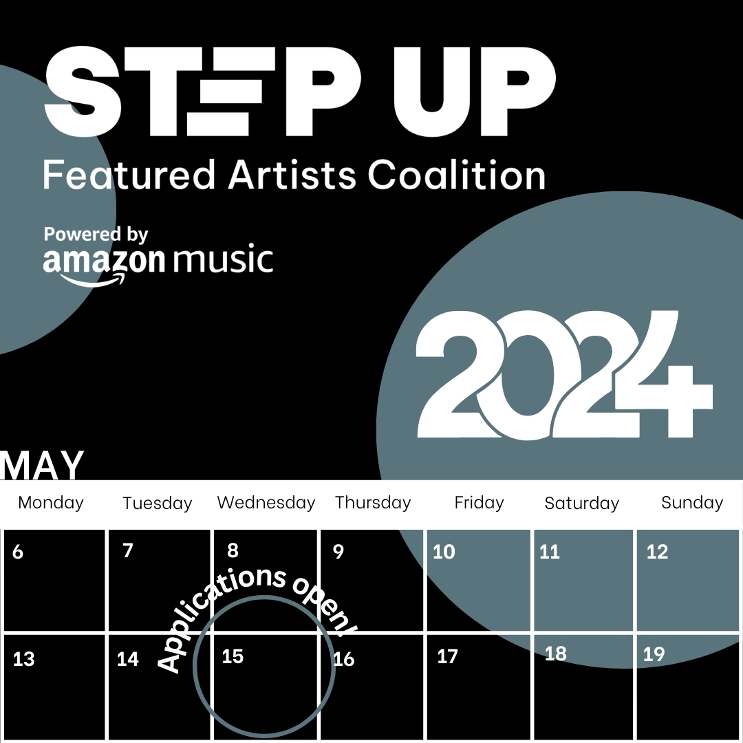 The FAC Step Up Fund powered by @AmazonMusicUk is BACK for the third year📣 Applications open on Wednesday 15th May, so make sure you're an FAC member to receive an email reminder. 🔗Learn more: thefac.org/step-up