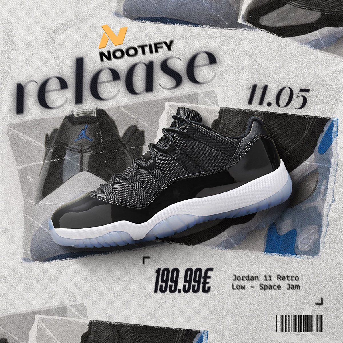 Jordan 11 Low 'Space Jam' Release! Confirmed for 11/05/2024 Join us now for more waitlist.nootify.eu