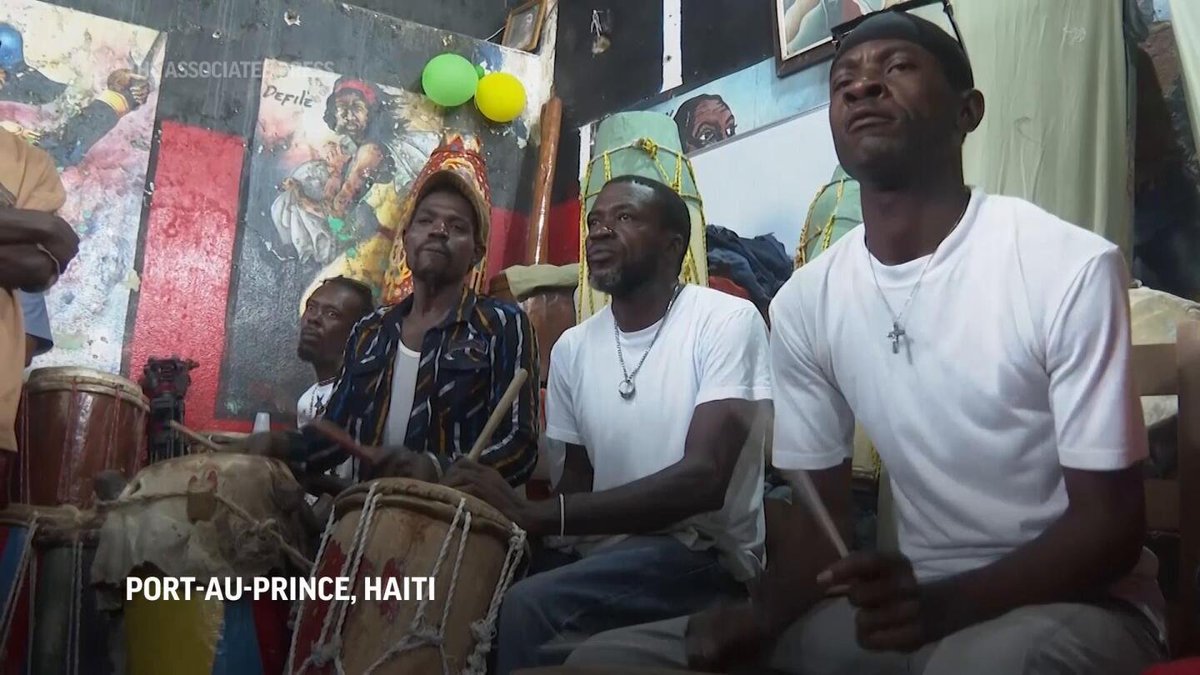 Vodou grows powerful as Haitians seek solace from unrelenting gang violence apnews.com/video/haiti-ki…