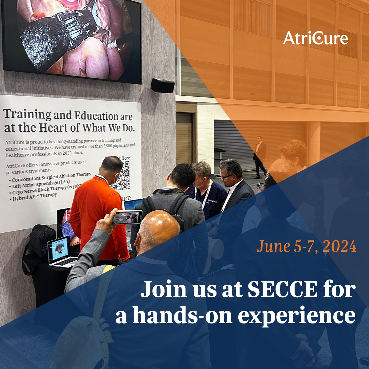 We invite cardiothoracic surgeons to join us at this year's @SECTCV in Madrid. Here, we’ll dive into the latest advancements in #Afib ablation techniques and #LAAE using our state-of-the-art heart simulation model. Learn more: okt.to/v65rkH #MedEd #CardioTwitter #SECCE