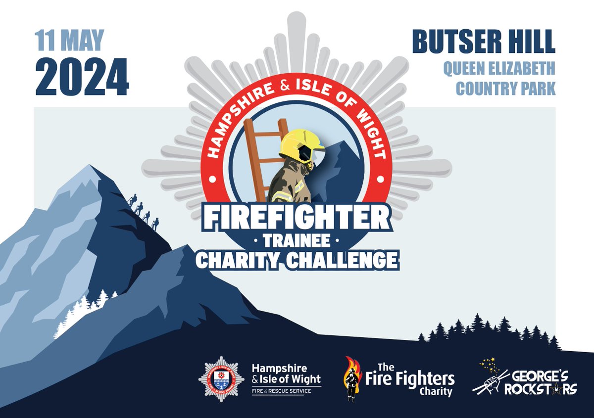 ⛰️ Show your support for our trainees as they take on their mountainous challenge tomorrow. Wearing full fire kit, the team are walking up & down Butser Hill to the equivalent of the height of Mt Everest, fundraising for @firefighters999. Find out more👉 bit.ly/climbT124