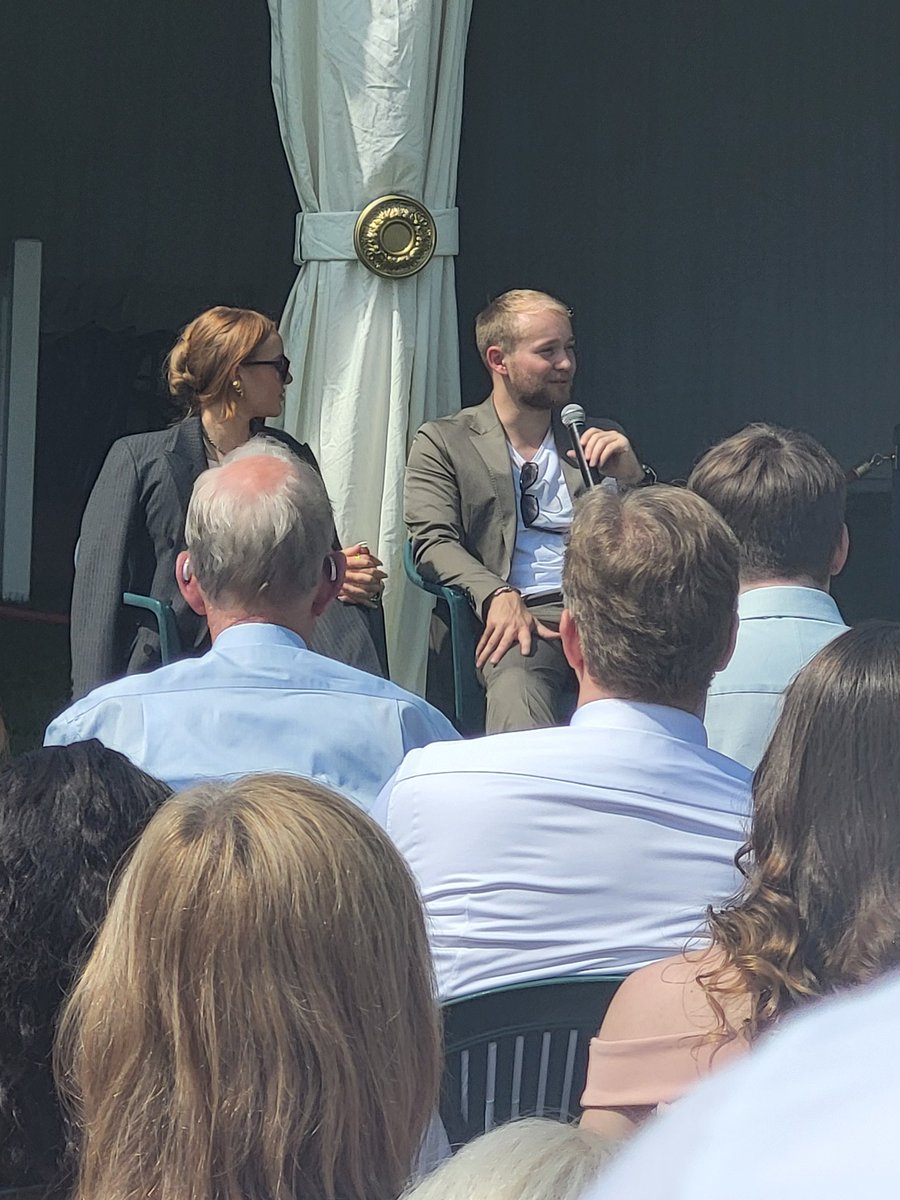 Billy and Bonny Monger giving great advice on how to get along with each other <a href="/DofE/">The Duke of Edinburgh’s Award</a> Gold Celebration event. <a href="/AnglianLearning/">Anglian Learning</a> <a href="/netherhall/">Netherhall School</a> #youthwithoutlimits