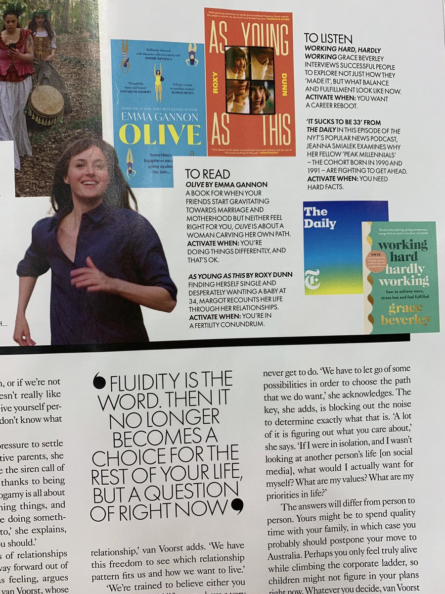 #AsYoungasThis features in @ELLEUK this month as a ‘cultural companion’ for Your 30s Survival Guide. Hanging out in great company too!