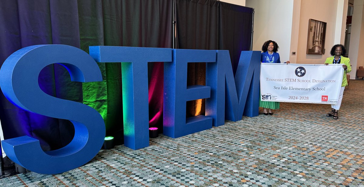 Words can’t explain how proud I am of our students, faculty, &amp; staff or how grateful I am to our community partners. Receiving STEM Designation from <a href="/TNedu/">TN Dept of Education</a> &amp; <a href="/theTSIN/">Tennessee STEM Innovation Network</a> speaks to the powerful learning experiences that take place each day on The Island. #STEM #TeamSeaIsle #Leaders