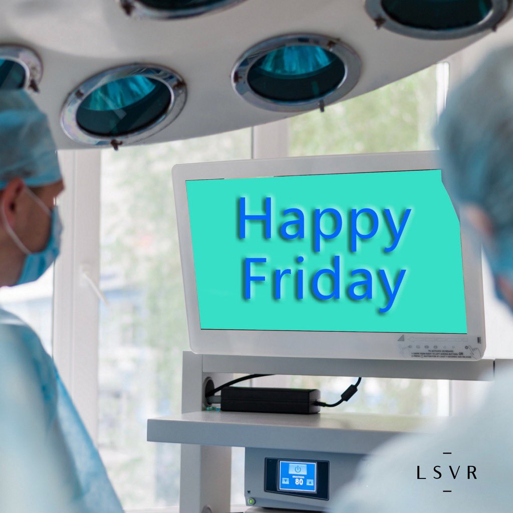 Happy Friday!
#friday
#lsvr #surgery #medicaldevice #endoscopy #endoscopicsurgery #hospital #unitedstates #international #biomedical