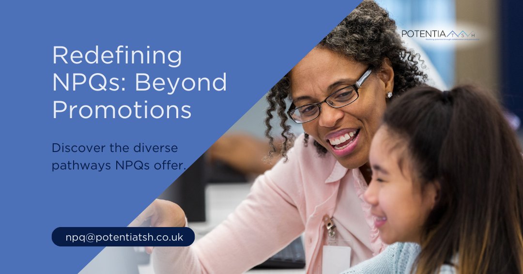 Think NPQs are just for climbing the career ladder? Think again. They're not just about promotions. Whether you're starting out or aiming high, NPQs offer options for every teacher. 

Learn more: npq@potentiatsh.co.uk #NPQ #TeacherDevelopment