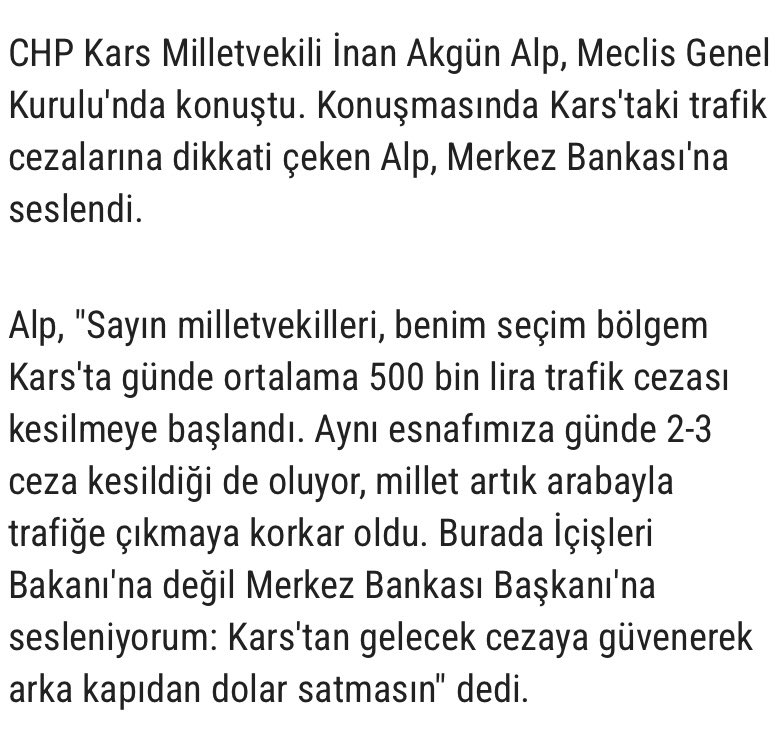 100 bin nüfuslu Kars’ta hergün 500 bin TL trafik cezası kesiliyor. Bu hesaba göre 17 milyon nüfusa sahip İstanbul’da hergün(ama hergün) 85 milyon TL trafik cezası kesiliyor. Bunu Türkiye’nin toplam nüfusuna(araç sayısına) ve 365 güne projekte ediniz lütfen. Bütçeyi trafik