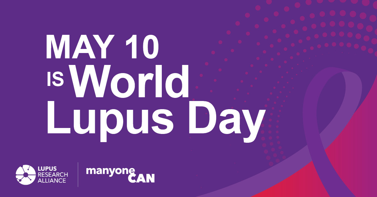 💜 Today is #WorldLupusDay! Let’s take time today to shine a light on #lupus, honor every lupus champion, and celebrate all who are making a difference. We stand together! You are not alone. #ManyOneCan get involved: bit.ly/ManyOneCan2024 #LupusAwarenessMonth